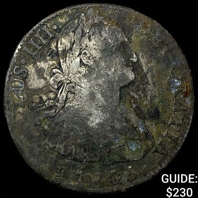 1806 Colonial Spain Silver 8 Reales NEARLY UNCIRCULATED