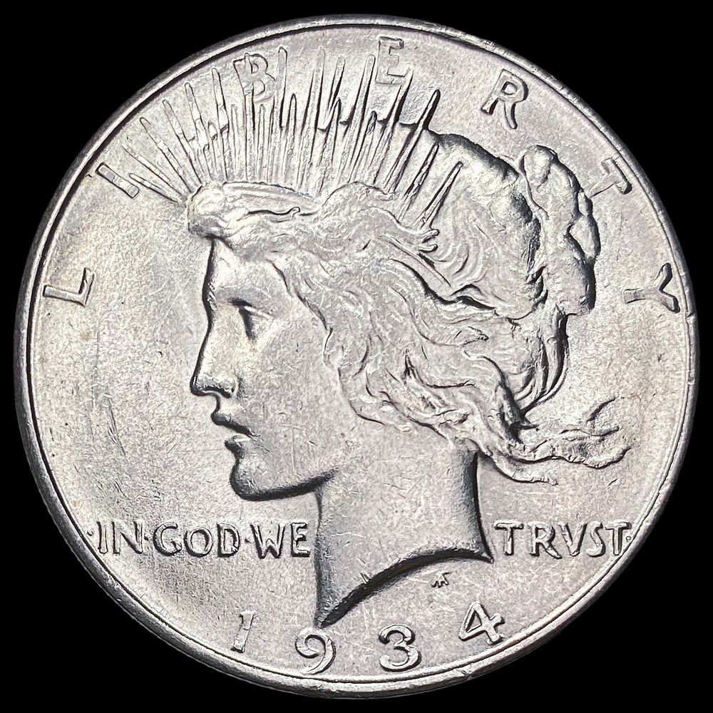 1934-D Silver Peace Dollar CLOSELY UNCIRCULATED. 1934-D Silver Peace Dollar CLOSELY UNCIRCULATED