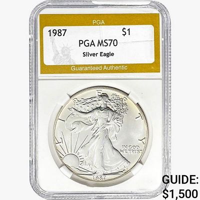 1987 American Silver Eagle PGA MS70