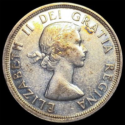 1953 Canada Silver 1 Dollar NEARLY UNCIRCULATED