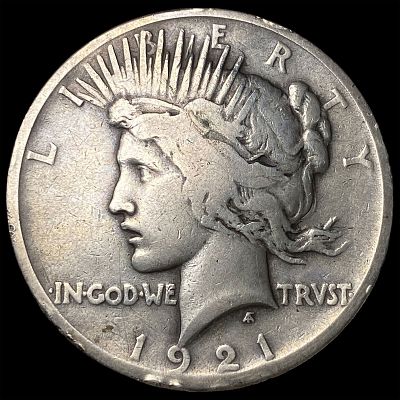 1921 Silver Peace Dollar LIGHTLY CIRCULATED