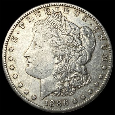 1886-S Silver Morgan Dollar CLOSELY UNCIRCULATED. 1886-S Silver Morgan Dollar CLOSELY UNCIRCULATED
