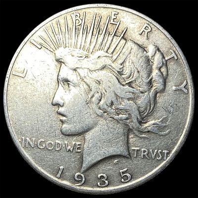1935 Silver Peace Dollar ABOUT UNCIRCULATED
