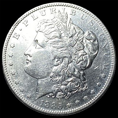 1885-S Silver Morgan Dollar CLOSELY UNCIRCULATED. 1885-S Silver Morgan Dollar CLOSELY UNCIRCULATED