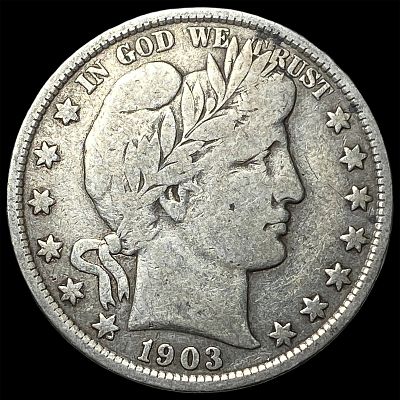 1903 Silver Barber Half Dollar LIGHTLY CIRCULATED