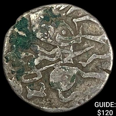 India Rajput 700-1000 Silver Jital NEARLY UNCIRCULATED. India Rajput 700-1000 Silver Jital 