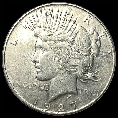 1927-S Silver Peace Dollar CHOICE AU