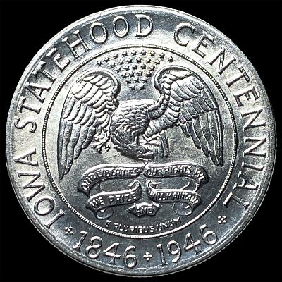 1946 Silver Iowa Half Dollar UNCIRCULATED