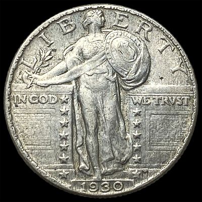 1930 Standing Liberty Quarter NEARLY UNCIRCULATED. 1930 Standing Liberty Quarter NEARLY UNCIRCULATED
