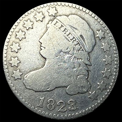 1823/2 Lg ES Silver Capped Bust Dime NICELY CIRCULATED