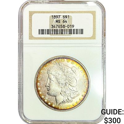 1897 Morgan Silver Dollar NGC MS64