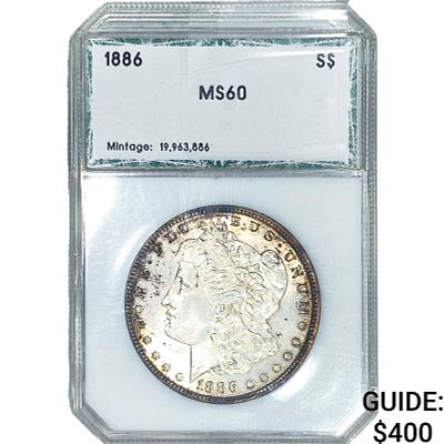 1886 Morgan Silver Dollar PCI MS60