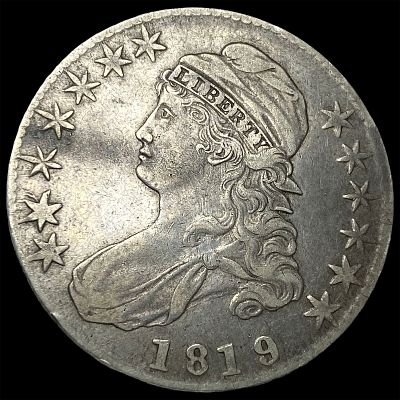 1819 Capped Bust Half Dollar NEARLY UNCIRCULATED. 1819 Capped Bust Half Dollar NEARLY UNCIRCULATED