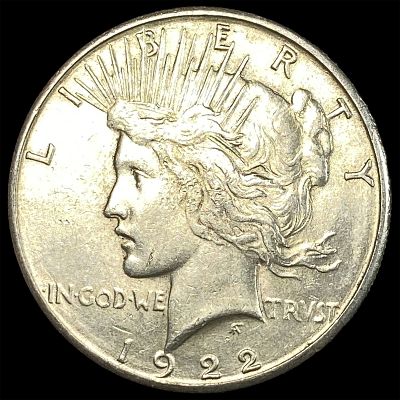 1922-S Silver Peace Dollar CHOICE AU