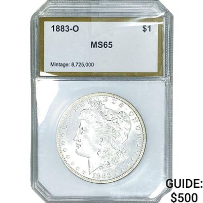 1883-O Morgan Silver Dollar PCI MS65