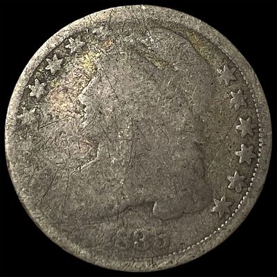 1835 Silver Capped Bust Dime NICELY CIRCULATED. 1835 Silver Capped Bust Dime NICELY CIRCULATED