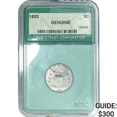 1882 Shield Nickel NTC G