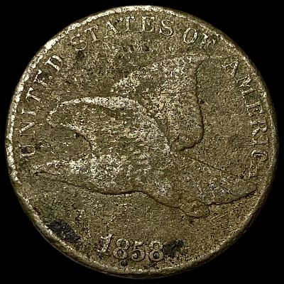 1858 Copper-Nickel Flying Eagle Cent NICELY CIRCULATED. 1858 Copper-Nickel Flying Eagle Cent 