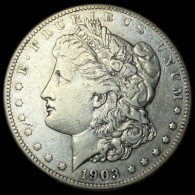 1903-S Silver Morgan Dollar NEARLY UNCIRCULATED. 1903-S Silver Morgan Dollar NEARLY UNCIRCULATED
