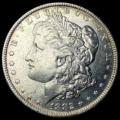 1882-O Silver Morgan Dollar CHOICE AU