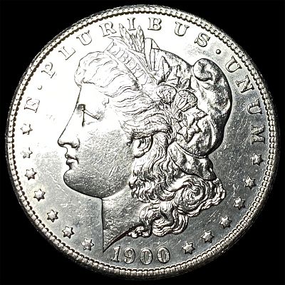 1900-S Silver Morgan Dollar CLOSELY UNCIRCULATED. 1900-S Silver Morgan Dollar CLOSELY UNCIRCULATED