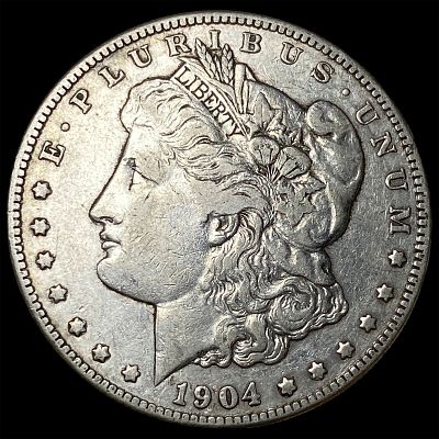 1904-S Silver Morgan Dollar NEARLY UNCIRCULATED. 1904-S Silver Morgan Dollar NEARLY UNCIRCULATED