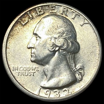 1932-D Silver Washington Quarter CLOSELY UNCIRCULATED. 1932-D Silver Washington Quarter CLOSELY 