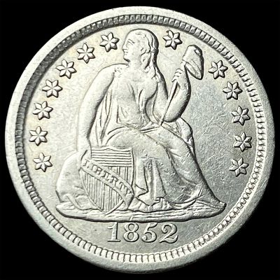 1852 Seated Liberty Dime CHOICE AU
