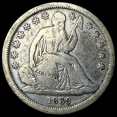 1839 Seated Liberty Dime LIGHTLY CIRCULATED