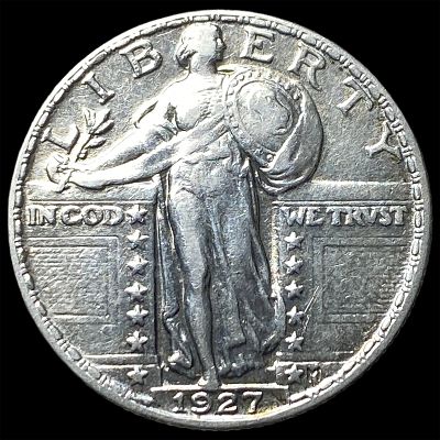 1927 Standing Liberty Silver Quarter CLOSELY UNCIRCULATED. 1927 Standing Liberty Silver Quarter 