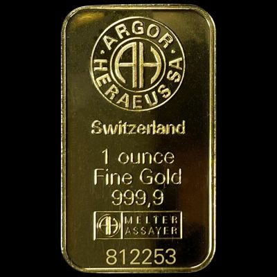 Switzerland 1oz Gold Bar UNCIRCULATED