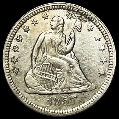 1857 Seated Liberty Quarter CLOSELY UNCIRCULATED