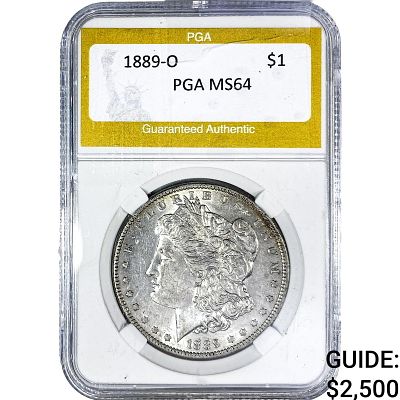 1889-O Morgan Silver Dollar PGA MS64