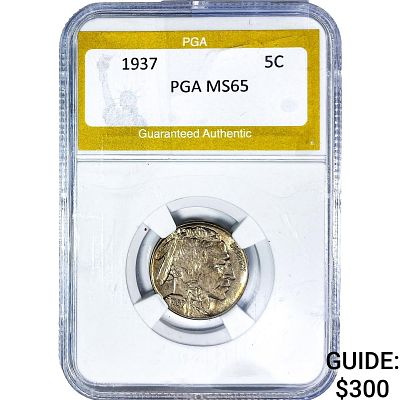1937 Buffalo Nickel PGA MS65