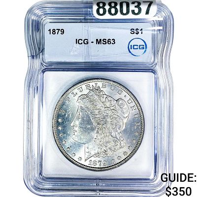 1879 Morgan Silver Dollar ICG MS63