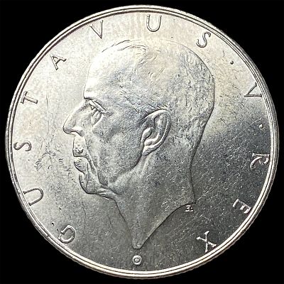 1938 Sweden Silver 2 Kroner UNCIRCULATED