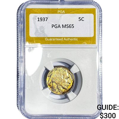 1937 Buffalo Nickel PGA MS65