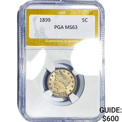 1899 Liberty Victory Nickel PGA MS63