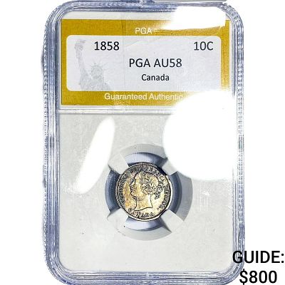 1858 10C Canada PGA AU58