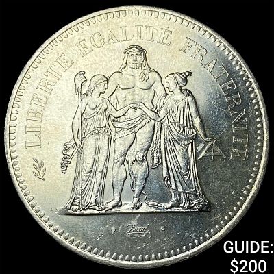 1977 France Silver 50 Francs