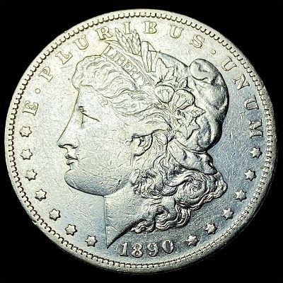 1890-S Silver Morgan Dollar CLOSELY UNCIRCULATED