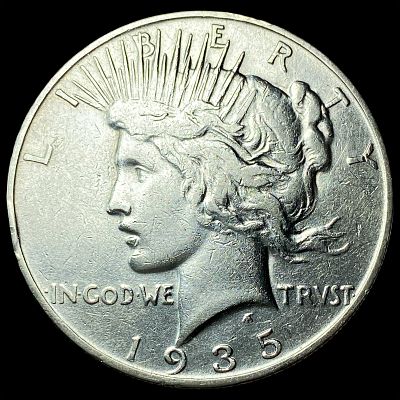 1935-S Silver Peace Dollar CLOSELY UNCIRCULATED