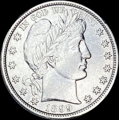 1899 Silver Barber Half Dollar CHOICE AU