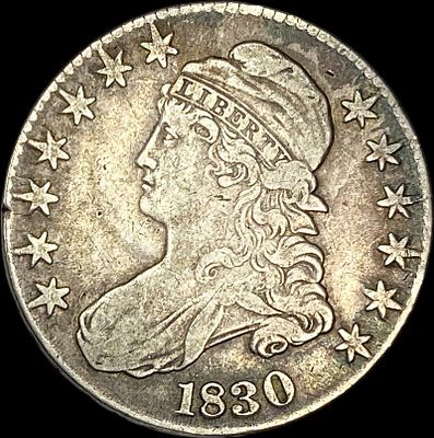 1830 Capped Bust Half Dollar NICELY CIRCULATED. 1830 Capped Bust Half Dollar NICELY CIRCULATED