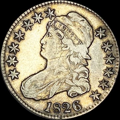1826 Capped Bust Half Dollar LIGHTLY CIRCULATED. 1826 Capped Bust Half Dollar LIGHTLY CIRCULATED