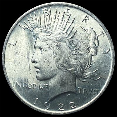 1922 Silver Peace Dollar GEM BU