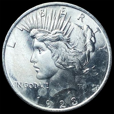 1923 Silver Peace Dollar GEM BU