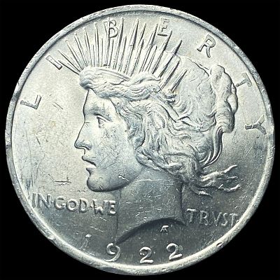 1922 Silver Peace Dollar CHOICE BU