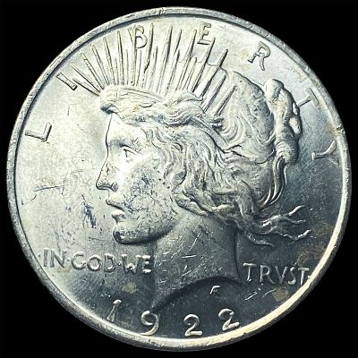 1922 Silver Peace Dollar GEM BU