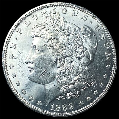1888 Silver Morgan Dollar GEM BU